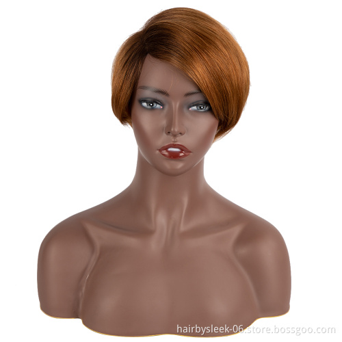Rebecca Dark brown Short Human Hair Wigs Wholesale Cheap Cut Short Human hair Wigs For Black Woman 100 human hair wigs